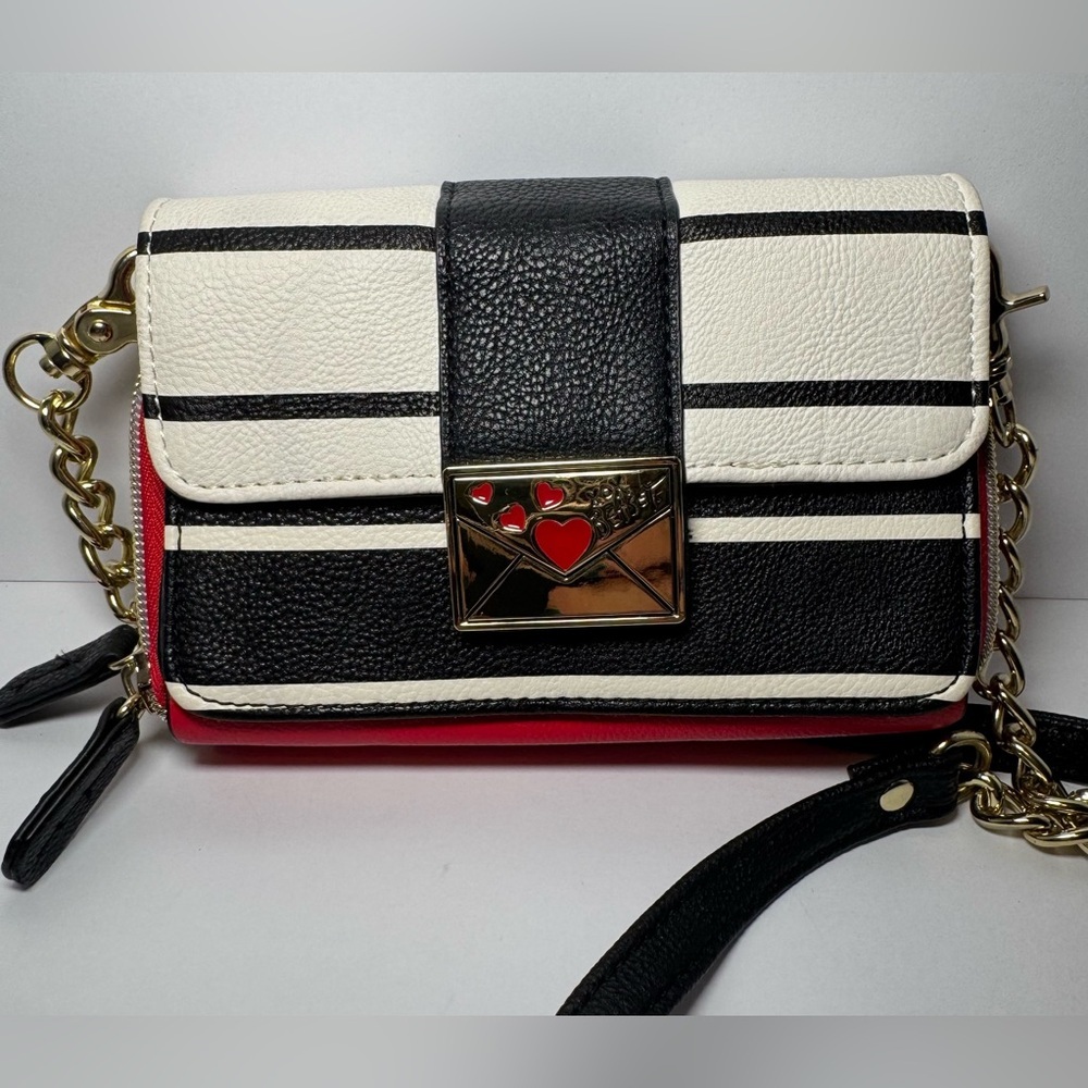 Betsey Johnson Love Letter Lock Handbag Wallet Crossbody
